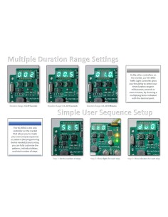 Séquenceur d’alternance des feux tricolores – 3 voies de lumière – 220V avec Telecommande 2