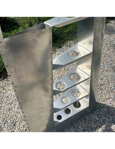 Plateaux percés porte-bouteilles de l'étagère aviation