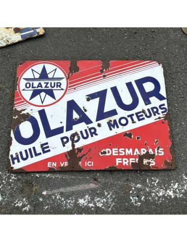 Plaque émaillée Olazur photo d'origine