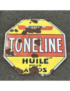 Plaque émaillée Toneline Huile pour autos 2