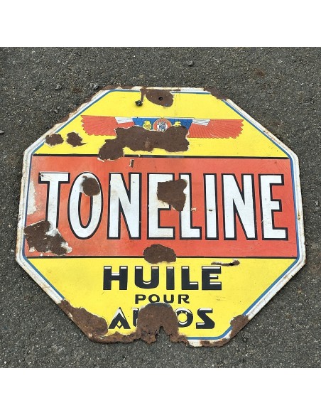 Plaque émaillée Toneline photo d'origine