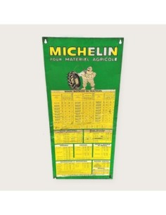 Panneau Michelin Pour matériel agricole avec Bibendum 1967