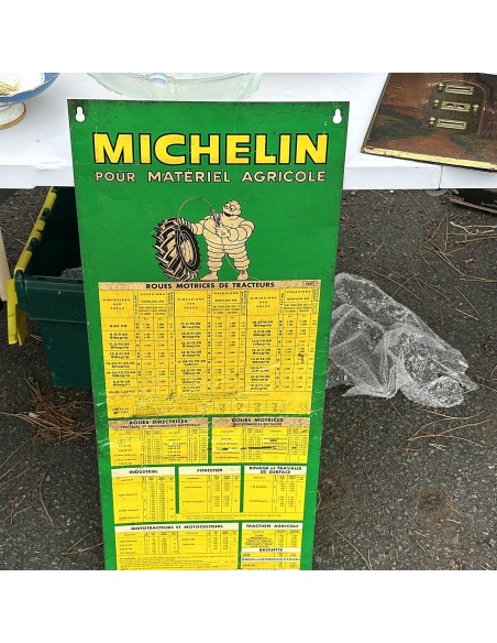 Panneau Michelin matériel agricole photo d'origine