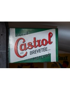 Plaque émaillée Castrol 65x40