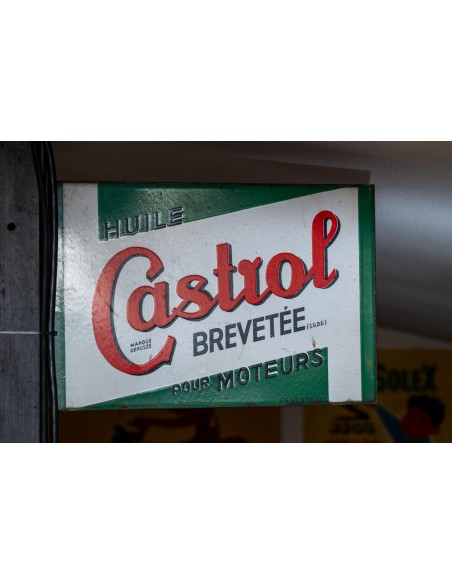 Plaque émaillée Castrol 65x40