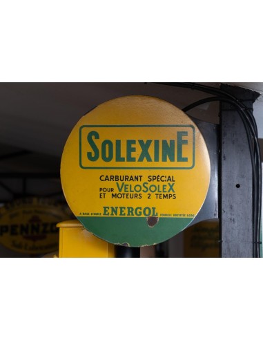 Plaque émaillée potence circulaire et double face SOLEXINE